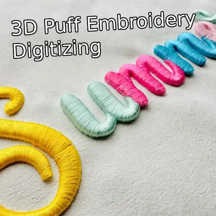 3D Puff Embroidery Digitizing New York USA