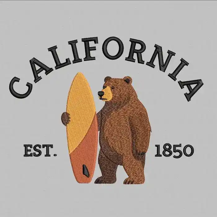 Image to Embroidery File California USA