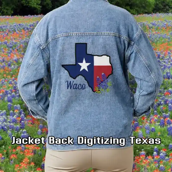 Jacket Back Digitizing Texas