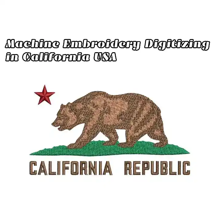 Machine Embroidery Digitizing in California USA