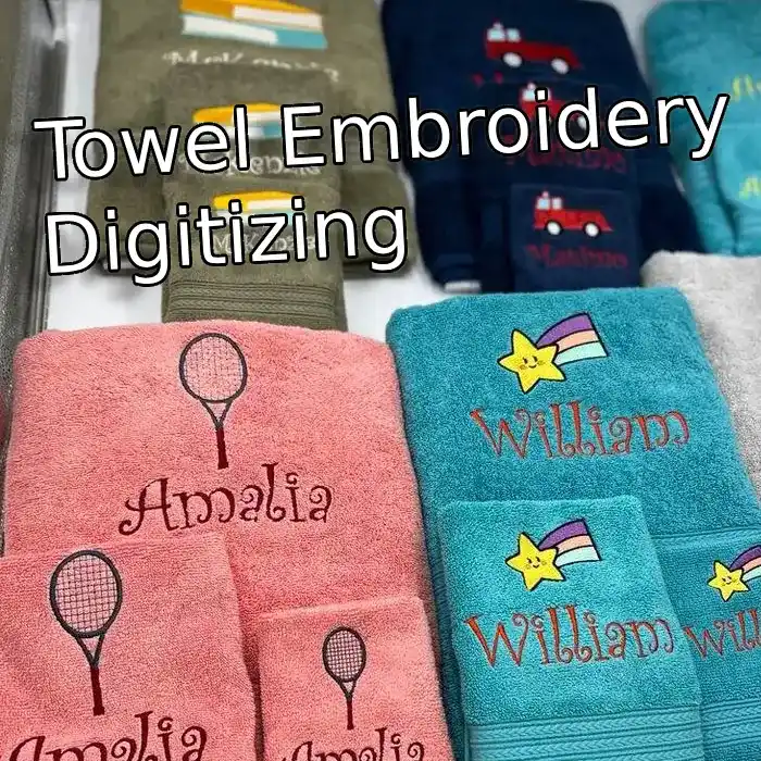 Towel Embroidery Digitizing New York USA
